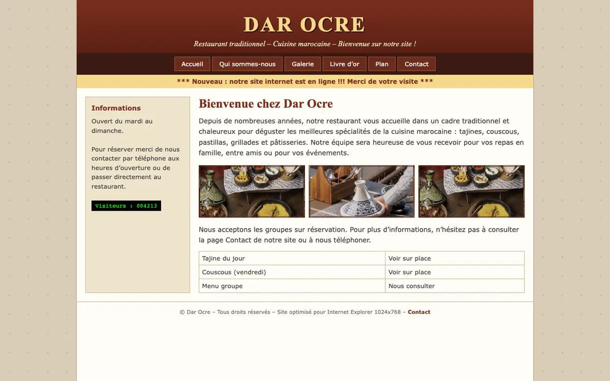 Avant, simulation : l’ancien site daté du restaurant fictif Dar Ocre